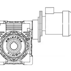 Цилиндро-червячный мотор-редуктор 6МЦЧ-160
